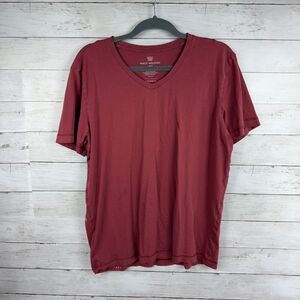 Mens Mack Weldon Salmon V-Neck Tee
